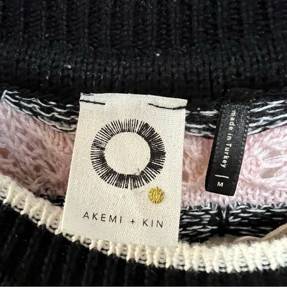 Anthropologie Akemi + Kin Crochet Knit Dress Rainbow Sleeveless Medium $138 - Picture 7 of 8